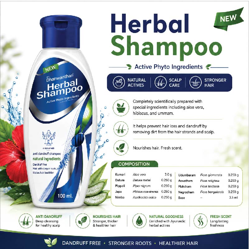 Dhanwanthari Herbal Shampoo